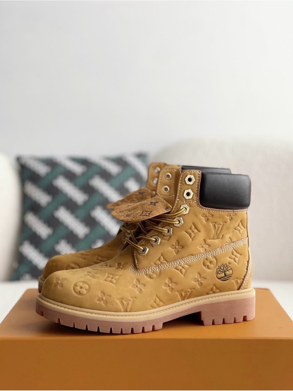 LV Timberland yellow boots